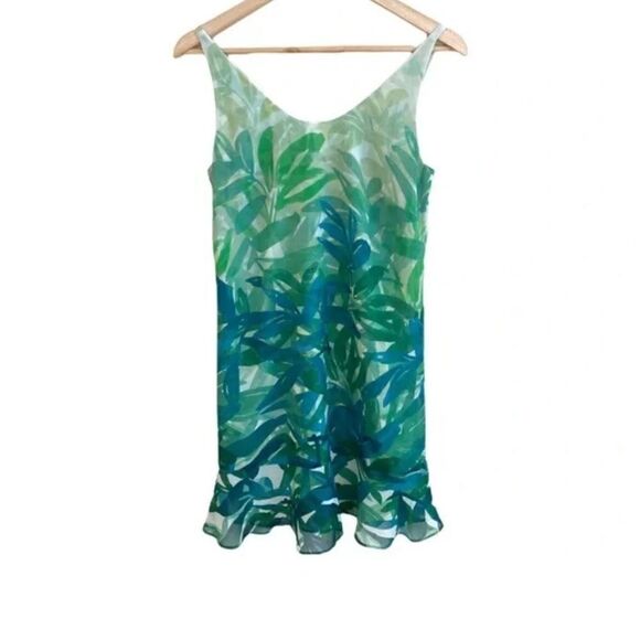 Cabi | Green Castaway Dress 5235 Slip Dress Spaghetti Strap | M - Picture 5 of 7